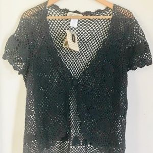 Jones New York Crochet Cardigan